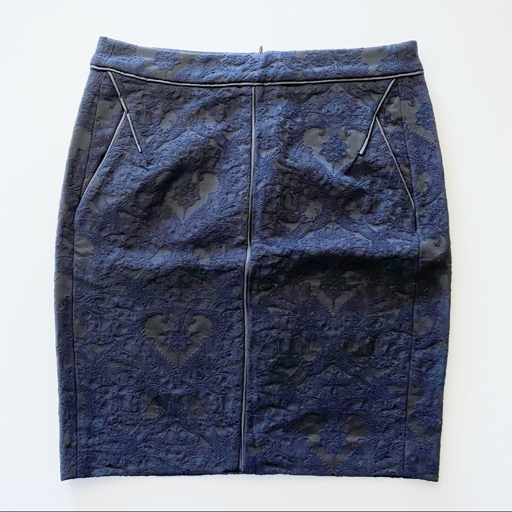 Sexy Leather and Lace Pencil Skirt Zara Size M